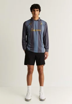 Scalpers Poles<Adrenaline Striped Long Sleeve Technical Polo