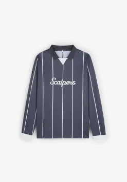 Scalpers Poles<Adrenaline Thin Stripes Long Sleeve Technical Polo
