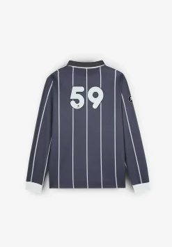 Scalpers Poles<Adrenaline Thin Stripes Long Sleeve Technical Polo
