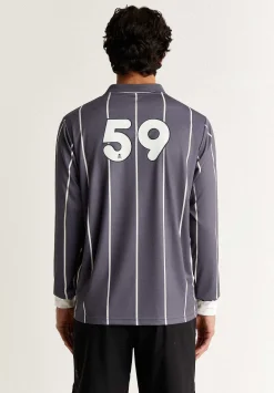 Scalpers Poles<Adrenaline Thin Stripes Long Sleeve Technical Polo