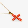 Scalpers Imitation Jewelry<Alhaja Cult Store | Coral Cross Necklace