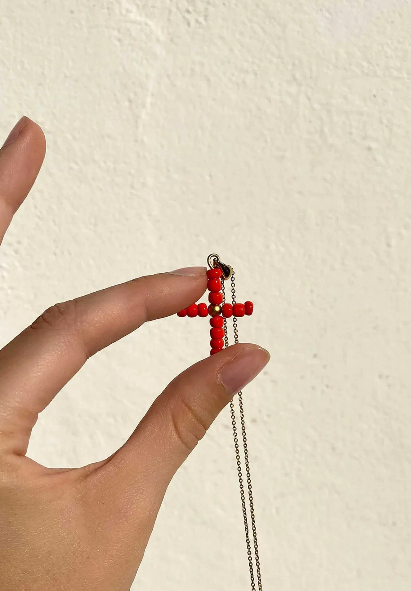 Scalpers Imitation Jewelry<Alhaja Cult Store | Coral Cross Necklace