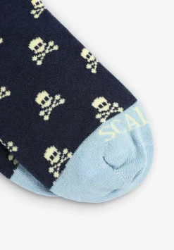 Scalpers Socks<All Over Skull Ankle Socks