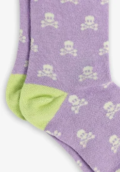 Scalpers Accessories<All Over Skull Socks