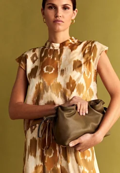 Scalpers Shirts<Animal Print Crossover Top