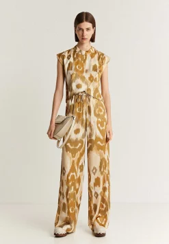 Scalpers Shirts<Animal Print Crossover Top