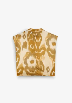 Scalpers Shirts<Animal Print Crossover Top