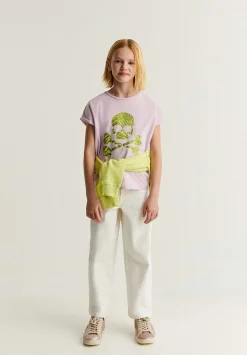 Scalpers Tshirts<Animal Print Glitter Skull T-Shirt