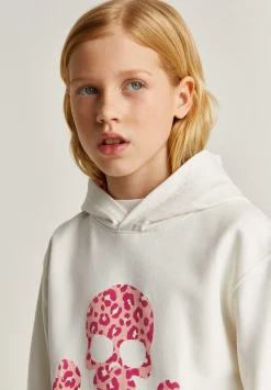 Scalpers Sweatshirts<Animal Print Skull Hoodie