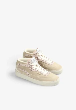 Scalpers Sneakers<Animal Print Sneakers With Metallic Detail