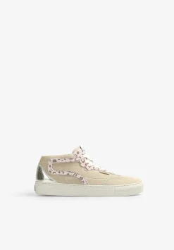 Scalpers Sneakers<Animal Print Sneakers With Metallic Detail