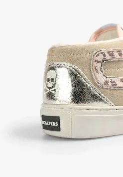 Scalpers Footwear<Animal Print Sneakers With Metallic Detail