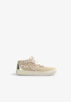Scalpers Footwear<Animal Print Sneakers With Metallic Detail