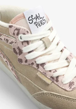 Scalpers Footwear<Animal Print Sneakers With Metallic Detail
