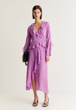 Scalpers Shirts<Asymmetric Hem Plumeti Blouse