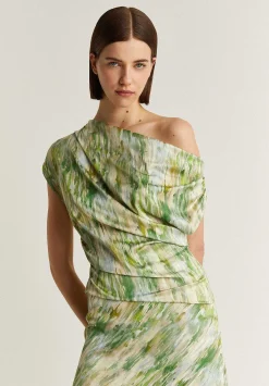 Scalpers T-Shirts And Tops<Asymmetrical Gathered Top