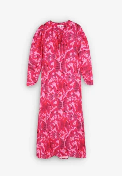 Scalpers Dresses<Back Lace Print Midi Dress