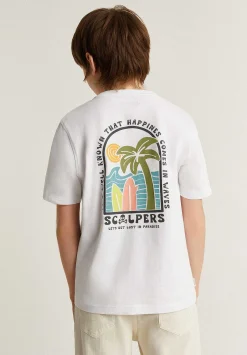 Scalpers Tshirts<Back Print T-Shirt