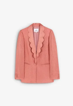 Scalpers Blazers And Vests<Blazer With Wave Lapel Detail