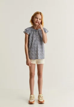 Scalpers Shirts<Blouse Flowers Ruffles Shoulder