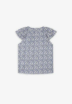 Scalpers Shirts<Blouse Flowers Ruffles Shoulder
