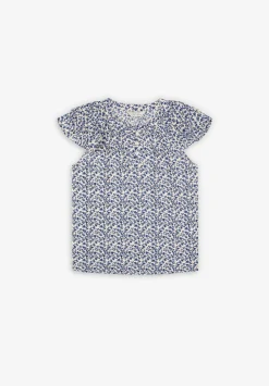 Scalpers Shirts<Blouse Flowers Ruffles Shoulder