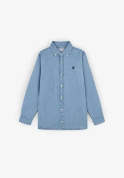 Scalpers Shirts<Button Collar Denim Shirt