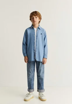 Scalpers Shirts<Button Collar Denim Shirt