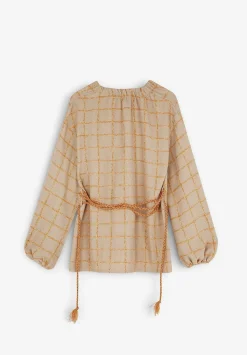 Scalpers Blazers And Vests<Checked Blazer With Cord Detail