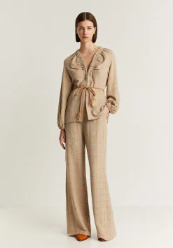 Scalpers Blazers And Vests<Checked Blazer With Cord Detail