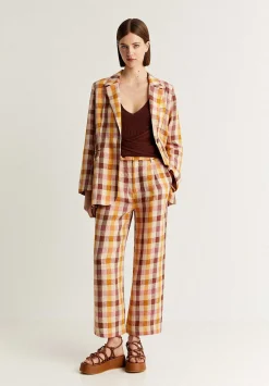 Scalpers Pants<Checked Linen Vichy Pants
