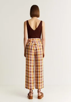 Scalpers Pants<Checked Linen Vichy Pants