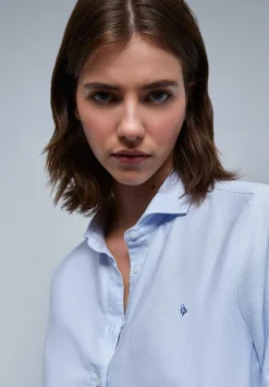 Scalpers Shirts<Classic Embroidered Chest Shirt