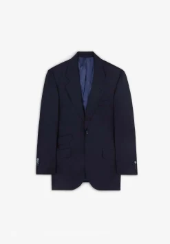 Scalpers Suits<Classic Navy Blue Wool Suit