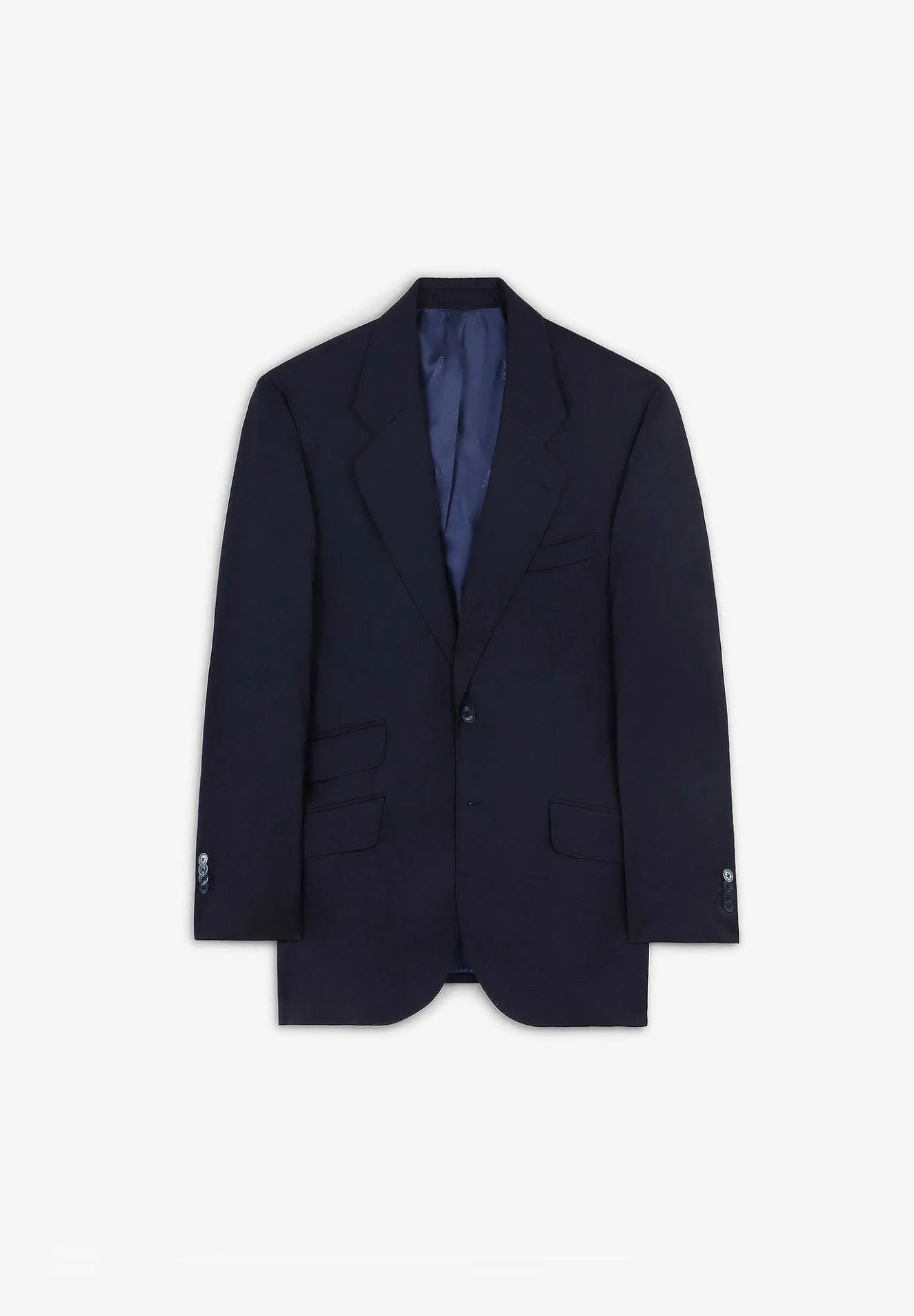 Scalpers Suits<Classic Navy Blue Wool Suit