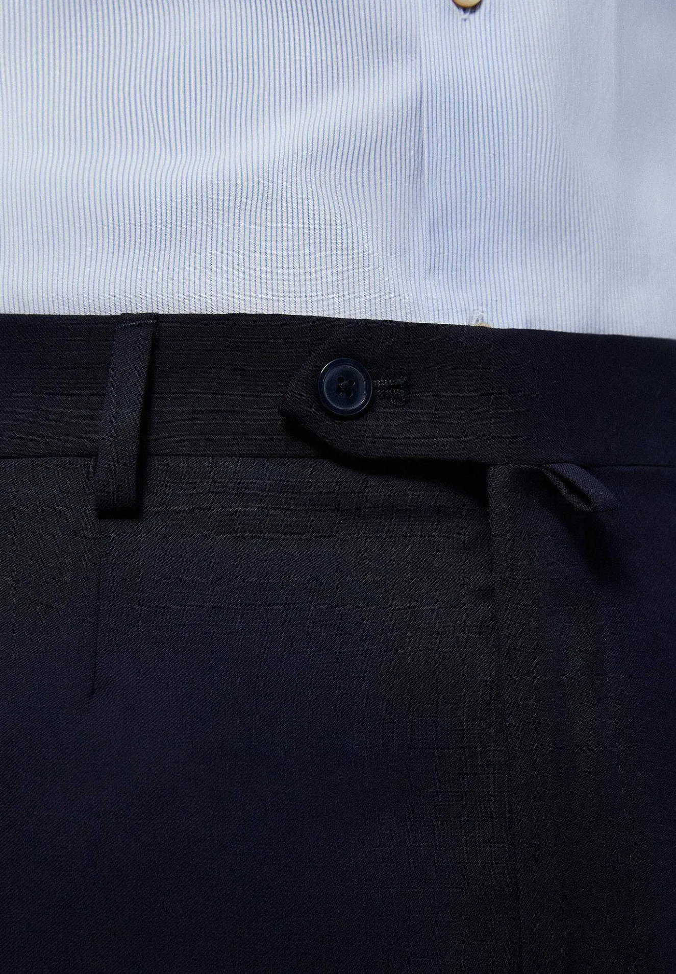 Scalpers Suits<Classic Navy Blue Wool Suit