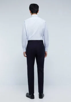 Scalpers Suits<Classic Navy Blue Wool Suit
