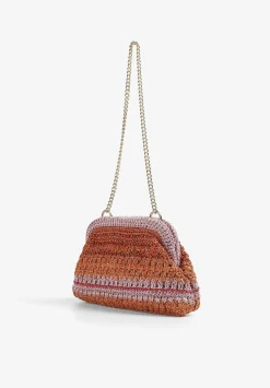 Scalpers Mini<Clutch Bag With Metallic Detail
