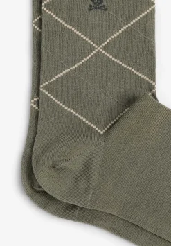 Scalpers Socks<Contrast Diamond Socks