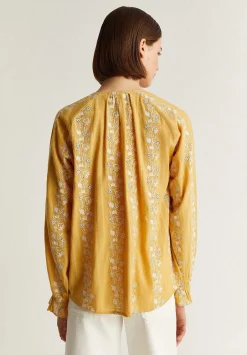 Scalpers Shirts<Contrast Embroidered Blouse