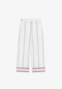 Scalpers Pants And Overalls<Contrast Embroidered Details Pants