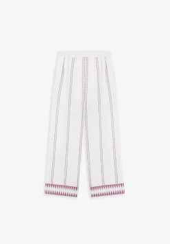 Scalpers Pants And Overalls<Contrast Embroidered Details Pants