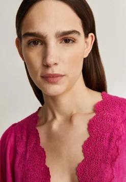 Scalpers Shirts<Contrast Embroidery Blouse