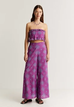 Scalpers Pants<Contrast English Embroidered Pants