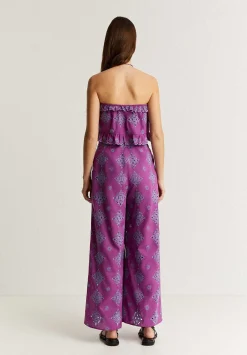 Scalpers Pants<Contrast English Embroidered Pants