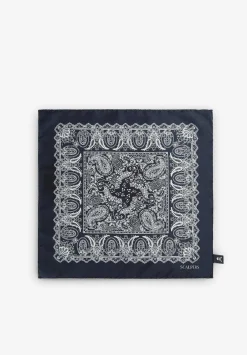 Scalpers Handkerchiefs<Contrast Paisley Print Scarf