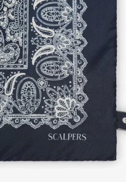 Scalpers Handkerchiefs<Contrast Paisley Print Scarf