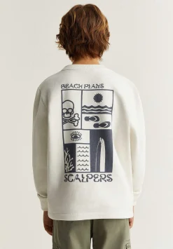 Scalpers Sweatshirts<Contrast Print Sweatshirt