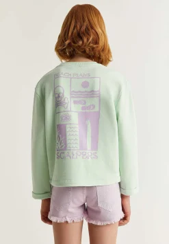 Scalpers Sweatshirts<Contrast Print Sweatshirt