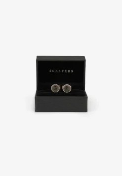 Scalpers Twins<Contrast Skull Cufflinks